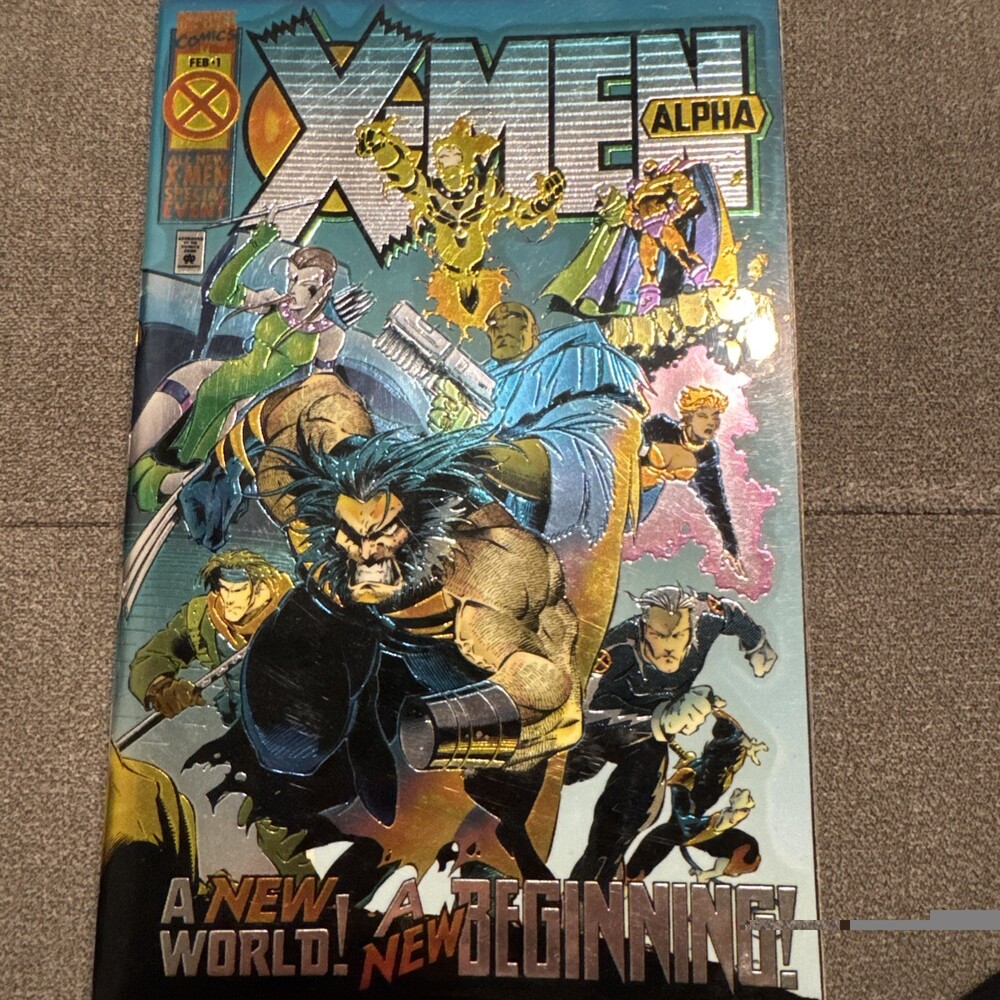 Marvel Comics X-Men Alpha #1 All New X-Men Special 1994 Wrap Around Chrome Foil